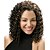 billige Syntetiske og trendy parykker-Syntetiske parykker Kinky Curly Krøllet Paryk Kort Sort / Medium Kastanjerød Sort Mørkebrun Syntetisk hår 16 inch Dame Highlighted / balayage-hår Afro-amerikansk paryk Sort Brun