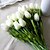 cheap Artificial Flower-PU Wedding Flowers Bouquet Tabletop Flower 8PCS 35cm