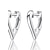 cheap Earrings-Women&#039;s Hoop Earrings Sterling Silver Silver Earrings Jewelry Silver For Wedding Party Daily Casual