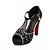 cheap Women&#039;s Sandals-Women&#039;s Customized Materials Spring / Summer / Fall Chunky Heel Black / Silver / Golden / Wedding / Party &amp; Evening / Party &amp; Evening