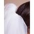 baratos Véus de Noiva-Três Camadas Corte da borda Véus de Noiva Véu Ponta dos Dedos com Franzido Tule / Oval