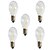 abordables Bombillas-5pcs 2 W 180 lm E26 / E27 Bombillas de Filamento LED A60(A19) 2 Cuentas LED COB Decorativa Blanco Cálido / Blanco Fresco 220-240 V