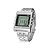 preiswerte Klassische Uhren-Herrn Armbanduhr Alarm / Kalender / Fernbedienungskontrolle Edelstahl Band Silber / LED / Stopuhr / Zwei jahr / Sony 626 + 2032