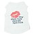 cheap Dog Clothes-Cat Dog Shirt / T-Shirt Puppy Clothes Lips Fashion Dog Clothes Puppy Clothes Dog Outfits White Black Red Costume for Girl and Boy Dog Cotton XS S M L