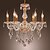 cheap Chandeliers-QINGMING® 6-Light Candle Crystal Chandelier Uplight Gold Metal Crystal 110-120V / 220-240V / E12 / E14