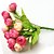 cheap Artificial Flower-10.2&quot;L Set of 1 Mini 15 Heads Spring Rose Silk Cloth Flowers