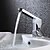 cheap Bathroom Sink Faucets-Contemporary Vessel Widespread Ceramic Valve Single Handle One Hole Chrome, Bathroom Sink Faucet