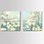Недорогие Печать на холсте-Отпечатки на холсте Наборы холстов ботанический 2 панели Горизонтальная С картинкой Декор стены Украшение дома
