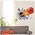 cheap Wall Stickers-Cartoon Wall Stickers 3D Wall Stickers Decorative Wall Stickers, Vinyl Home Decoration Wall Decal Wall Decoration / Washable / Removable / Re-Positionable