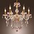 cheap Chandeliers-QINGMING® 6-Light Candle Crystal Chandelier Uplight Gold Metal Crystal 110-120V / 220-240V / E12 / E14