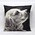 cheap Throw Pillows &amp; Covers-3D Dog Pattern Velvet Pillowcase Sofa Home Decor Cushion Cover (18*18inch)
