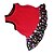 preiswerte Hundekleidung-Hund Kleider Punkt Herz Modisch Hundekleidung Welpenkleidung Hunde-Outfits Schwarz / Rot Kostüm für Mädchen und Jungen Hund Baumwolle XXS XS S M L