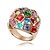 cheap Rings-Women&#039;s Statement Ring Rainbow Silver Plated Adjustable Party Jewelry