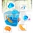 お買い得  小動物用アクセサリー-チンチラ マウス ハムスター ウォーターボトル かご ベッド プラスチック オレンジ ブルー ピンク