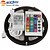billige Wifi-kontroll-zdm® 5m 300x5050 smd rgb led stripe lys 24-knapps fjernkontroll (ac110-240v)