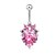 cheap Body Jewelry-Navel Ring / Belly Piercing Ladies Unique Design Party Women&#039;s Body Jewelry For Casual Stainless Steel Alloy Red Pink White 1 set