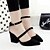 cheap Women&#039;s Sandals-Women&#039;s Shoes Chunky Heel Pointed Toe Sandals Dress / Casual Black / Gray
