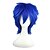 Χαμηλού Κόστους Περούκες μεταμφιέσεων-συνθετική περούκα ίσια ίσια περούκα μπλε συνθετικά μαλλιά μπλε