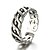 preiswerte Ringe-Bandring Silber Sterlingsilber Silber Retro Punk Einheitsgröße / Einstellbarer Ring