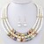 cheap Jewelry Sets-Women&#039;s Crystal Layered Jewelry Set - Pearl, Imitation Pearl, Rhinestone European, Fashion, Multi Layer Include Necklace / Earrings Rainbow For Party / Daily / Casual / Imitation Diamond