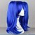 baratos Peruca para Fantasia-cosplay fantasia peruca sintética cosplay peruca reta reta peruca azul cabelo sintético feminino peruca trançada africana trança azul hairjoy