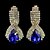abordables Pendientes-Mujer Oro Negro Azul Cristal Pendientes colgantes Clásico Aretes Joyas Negro / Rosa / Dorado Para Fiesta
