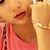 cheap Bracelets-Women&#039;s Synthetic Opal Cat&#039;s Eye Tennis Bracelet Love Dainty Ladies Unique Design Fashion Delicate Crystal Bracelet Jewelry Golden For Party Daily Casual / Rhinestone