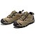 baratos Sapatos Desportivos para Homem-Homens Sapatos Confortáveis Pele Napa Primavera / Verão / Outono Aventura Khaki / Inverno / Cadarço