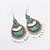 cheap Earrings-Women&#039;s Drop Earrings fan earrings Crescent Moon Ladies Tassel Vintage European Fashion Earrings Jewelry White / Black / Red For Party Daily Casual Work