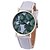 voordelige Trendy Horloge-Dames Modieus horloge Kwarts Leer Band Zwart Wit Bruin Groen Roze