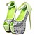 cheap Women&#039;s Heels-Women&#039;s Shoes Leatherette Stiletto Heel Peep Toe  Heels Party &amp; Evening / Dress Green / Red / White