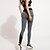 abordables Nouvelle dans-Femme Pantalon de Survêtement Utilisation Collants Yoga Fitness Exercice Physique Faire des exercices Exercice Respirable Séchage rapide Compression Sport Gris Lettre et chiffre / Elastique