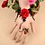 olcso Divat karkötő-Női Gyűrű karkötők Csipke Virág Gótikus Karkötők Ékszerek Fekete Kompatibilitás Parti Napi Hétköznapi