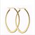 cheap Earrings-Women&#039;s Hoop Earrings Machete Fashion everyday 18K Gold Plated Titanium Steel Earrings Jewelry Golden For Party Daily Casual