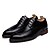 baratos Sapatos Oxford para Homem-Homens Sapatos de vestir Sintético Primavera / Outono Oxfords Marron / Preto / Salto de bloco / Cadarço / Sapatos Confortáveis