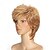 abordables Perruques Synthétiques Sans Bonnet-Perruque Synthétique Bouclé Bouclé Perruque Blond Court Blonde Cheveux Synthétiques Femme Blond