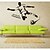 cheap Wall Stickers-Decorative Wall Stickers - Plane Wall Stickers Abstract / People / Sports Living Room / Bedroom / Bathroom / Removable / Re-Positionable