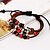 voordelige Armband-Men&#039;s Women&#039;s Bead Bracelet Leather Bracelet Leather Bracelet Jewelry Brown For Wedding Party Daily Casual Sports