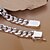cheap Bracelets-Fashion Brief  Men&#039;s Square Buckle Sideways  Silver Plated Brass Chain &amp; Link  Bracelets(Silver)(1pc)