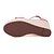 abordables Sandales femme-Femme Cuir Eté Décontracté Talon Compensé Noir Rose