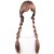 Χαμηλού Κόστους Περούκες μεταμφιέσεων-Συνθετικές Περούκες Περούκες Στολών Ίσιο Χαλαρό Κυματιστό Χαλαρό Κυματιστό Ασύμμετρο κούρεμα Περούκα Μακρύ Ουράνιο Τόξο Συνθετικά μαλλιά Γυναικεία Φυσική γραμμή των μαλλιών Καφέ