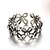 olcso Divatos gyűrű-Band Ring Ezüst Ezüst Virág hölgyek Szokatlan Egyedi Egy méret / Állítható gyűrű