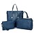 cheap Bag Sets-Women&#039;s Bags PU(Polyurethane) Bag Set 3 Pcs Purse Set Zipper for Daily Black / Blue / Red / Yellow / Gold