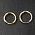 voordelige Oorbellen-Ring oorbellen Oorbel For Dames Casual Dagelijks Sport Legering Gouden Zilver