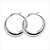 billige Mode Øreringe-Dame Store øreringe Titanium Stål Øreringe Europæisk Mode Smykker Sølv Til Fest Daglig Afslappet