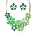 זול סט תכשיטים-נשים סט תכשיטים שרשרת / עגילים חמוד מסיבה יום יומי בוהמי ארופאי יומי קזו&#039;אל שרף סגסוגת שרשרת עגילים שרשראות