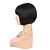 abordables Perruques sans bonnet-soyeuse perruque mono droite avec une frange vierge perruque courte ligne droite peruvian avec une frange humaine cheveux bob perruque