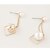 preiswerte Ohrringe-Damen Perlen Tropfen-Ohrringe Doppelbett (200 x 200) zwei stein damas Modisch Perlen Künstliche Perle Ohrringe Schmuck Golden Für Hochzeit Party Alltag Normal Maskerade Verlobungsfeier