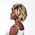 cheap Synthetic Wigs-Synthetic Wig Wavy Wavy Wig Blonde Short Blonde Synthetic Hair Blonde