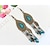cheap Earrings-Drop Earrings Dangle Earrings For Women&#039;s Party Casual Daily Resin Alloy Pear Cut filigree Leaf Bronze